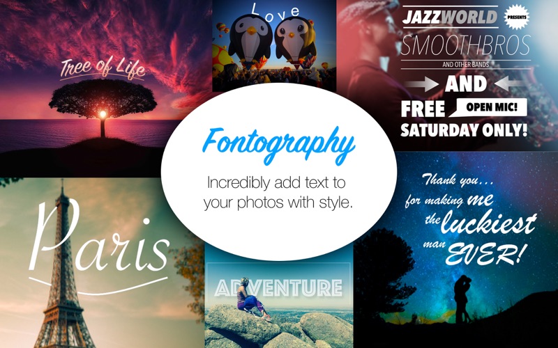 fontography - text on photos