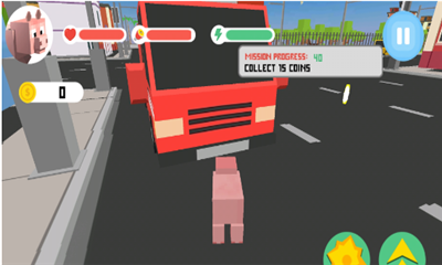 blocky city pig