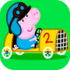 peppa racing happy pig