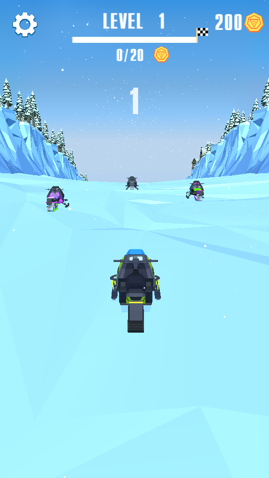 雪地摩托比赛(flippy snowmobile race)