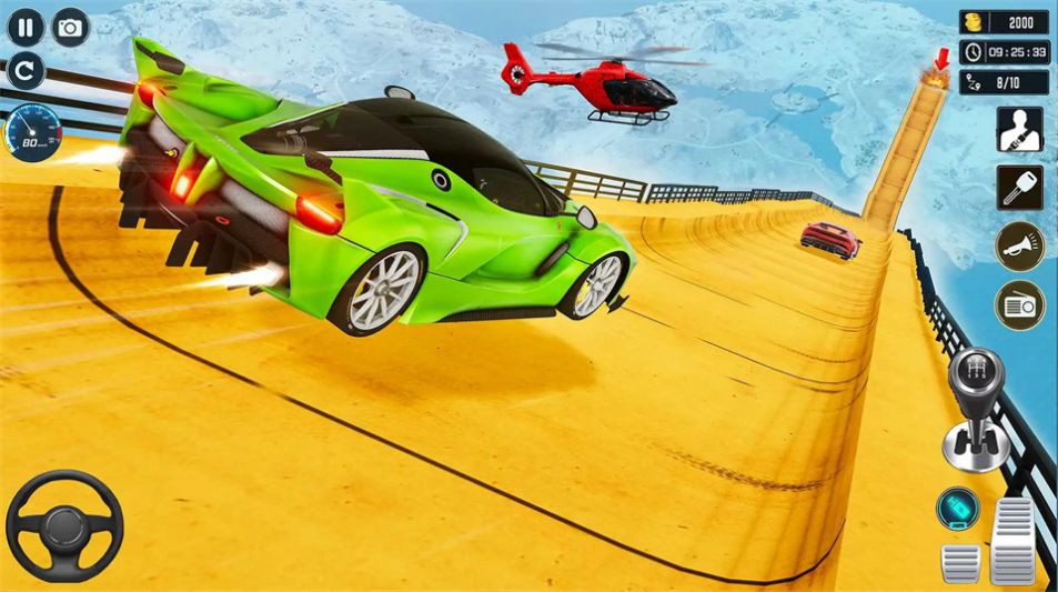 汽车特技疯狂坡道(car stunt crazy ramp car games)