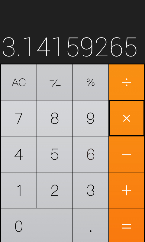 仿iphone计算器